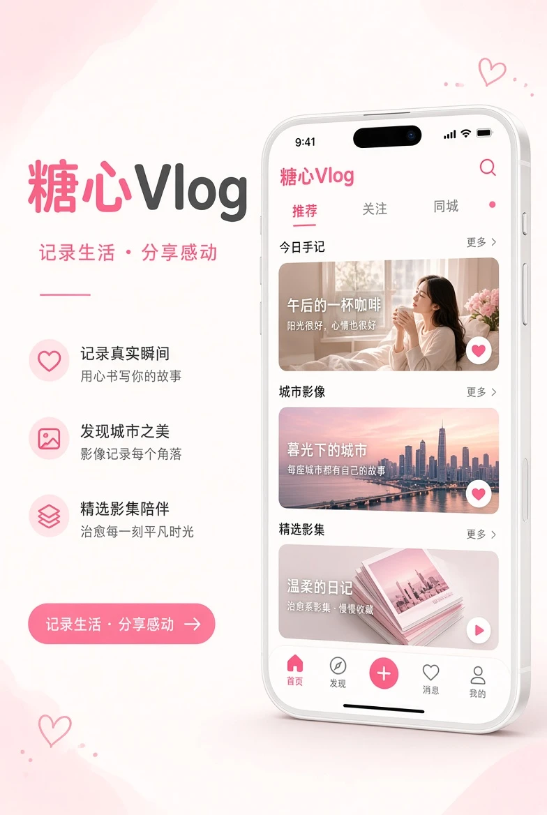 糖心Vlog APP服务界面