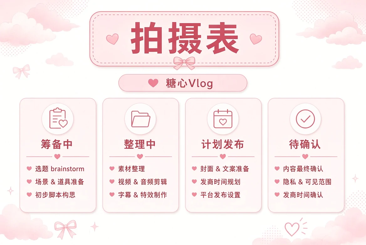 拍摄计划状态